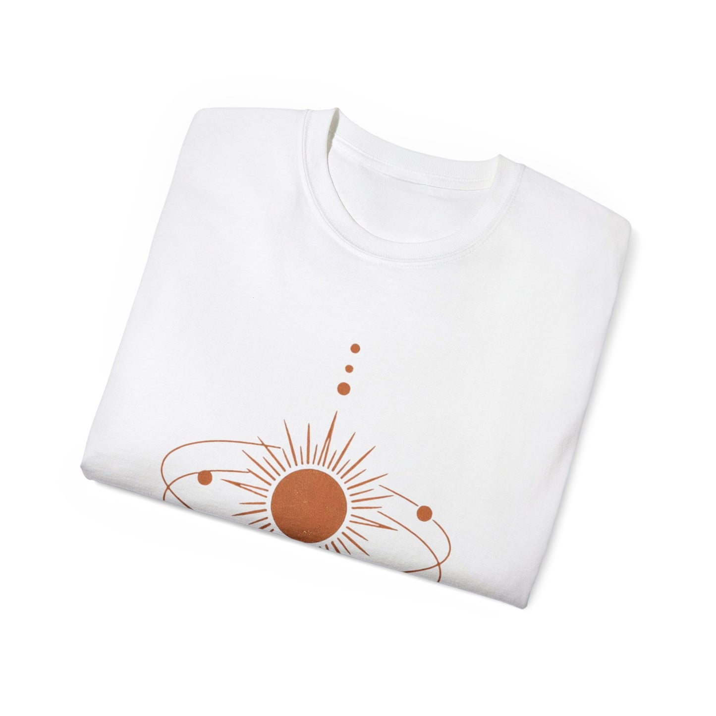 Minimal Celestial Orbit T-Shirt | Sun & Planet Graphic | Unisex Aesthetic Tee